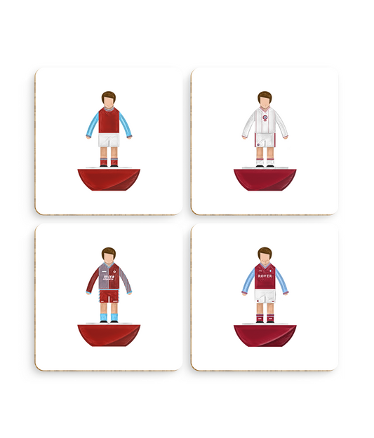 Football Kits 'Aston Villa sketchbook' Coasters