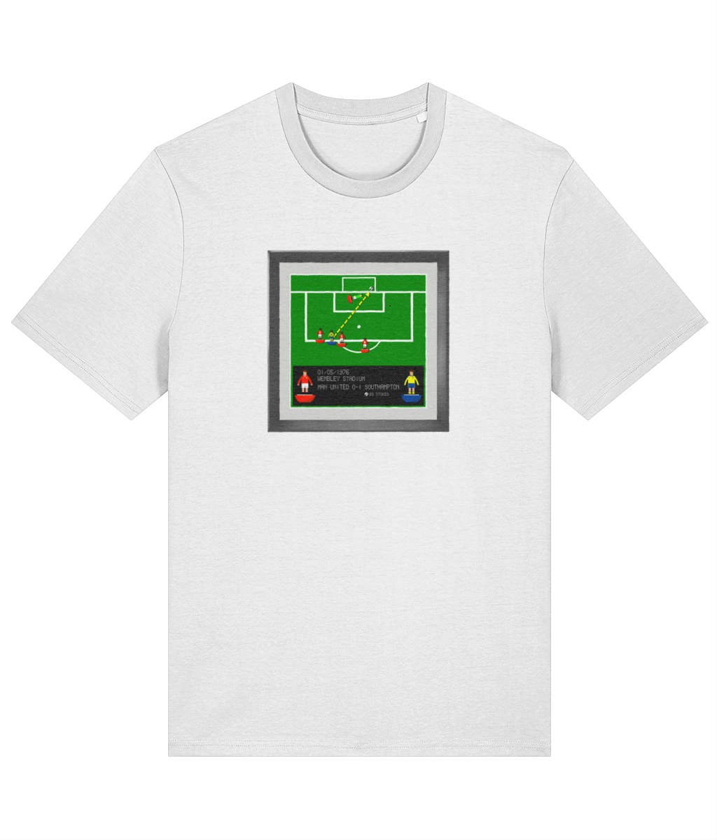 Football Iconic Moments 'Stokes - Manchester City v SOUTHAMPTON 1976' Unisex T-Shirt