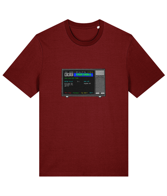 Football Teletext 'ASTON VILLA v Manchester United 1994 Unisex T-Shirt
