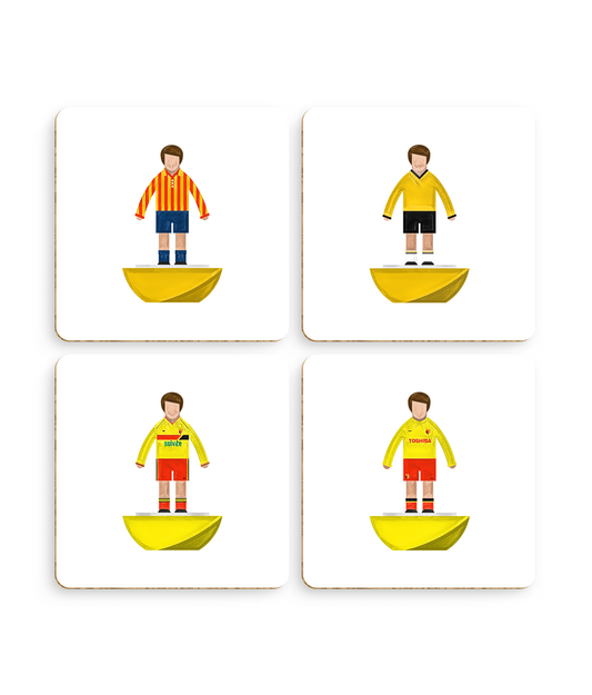 Football Kits 'Watford sketchbook' Coasters