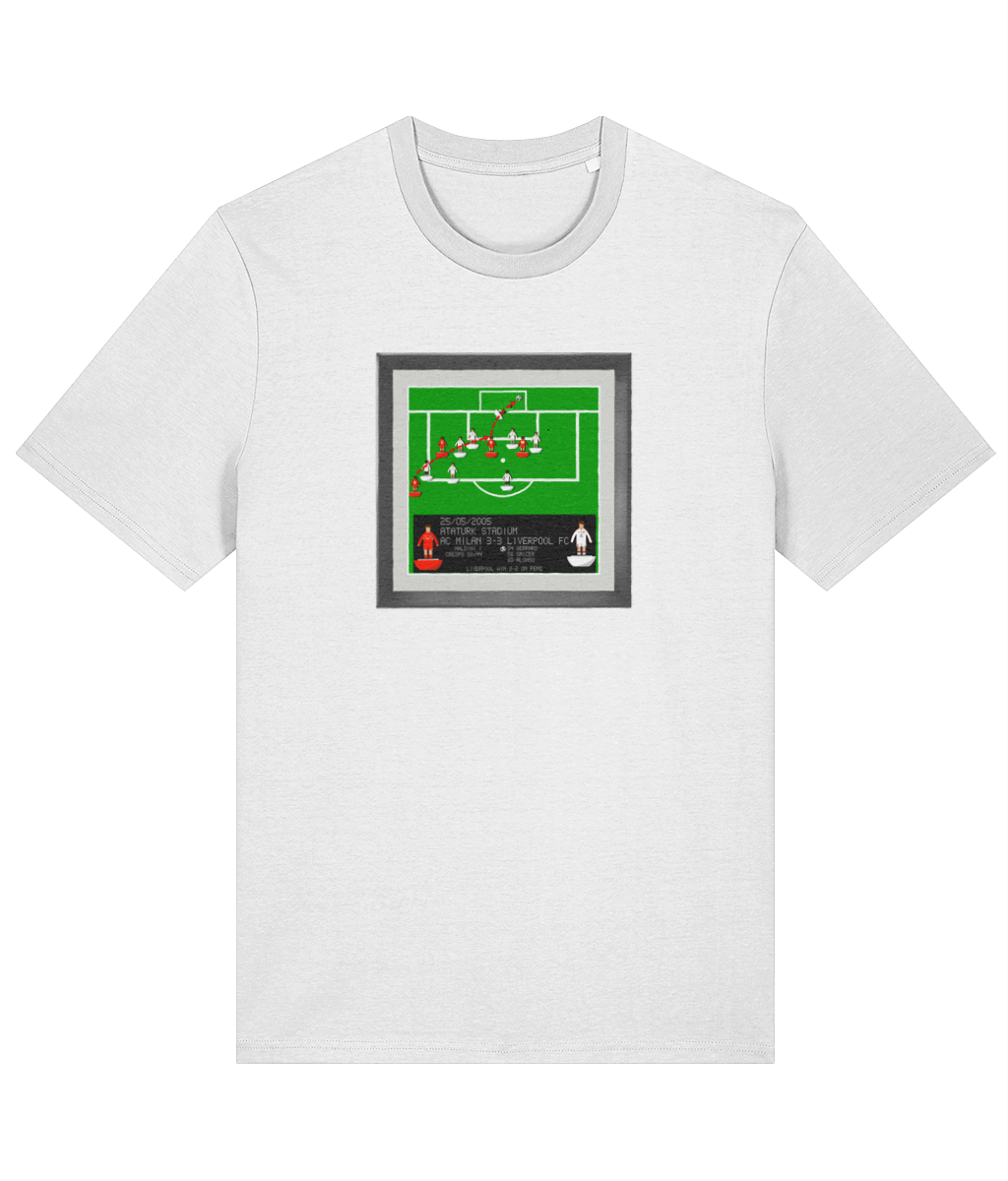 Football Iconic Moments 'Gerrard - AC Milan v LIVERPOOL 2005' Unisex T-Shirt