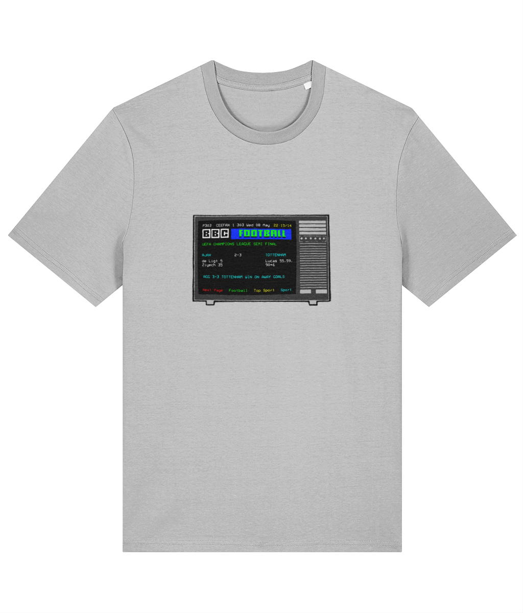 Football Teletext 'Ajax v TOTTENHAM 2019 Unisex T-Shirt