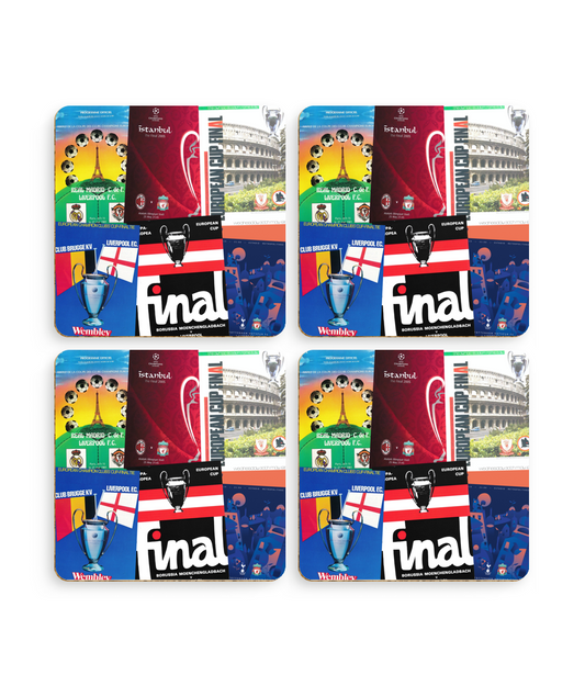 Football Programmes 'Liverpool European Cup Finals' Coasters