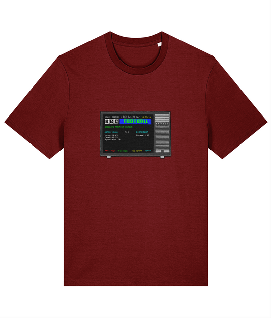Football Teletext 'ASTON VILLA v Birmingham 2008 Unisex T-Shirt