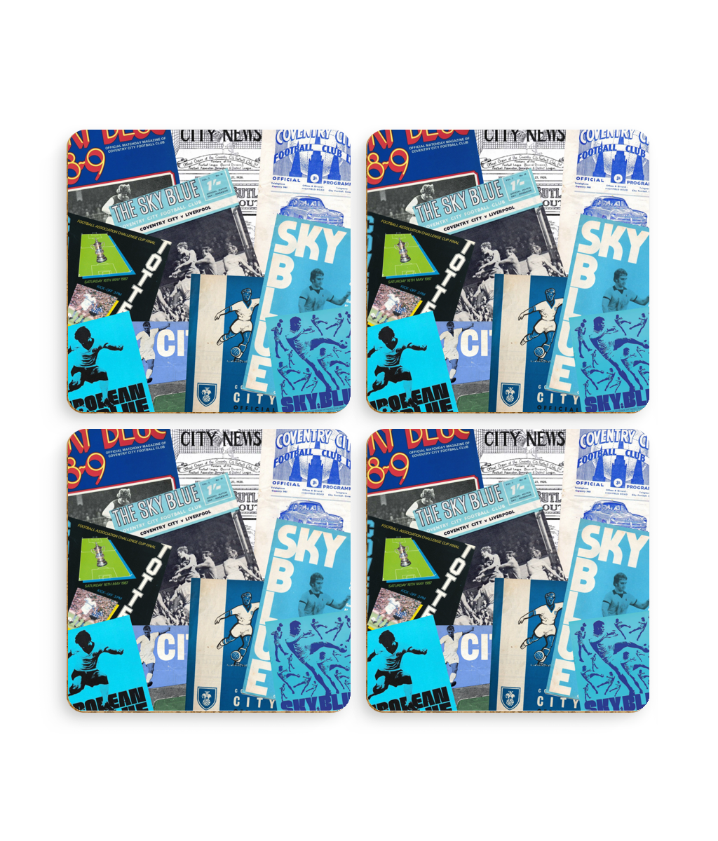 Football Programmes 'Coventry City' Coasters