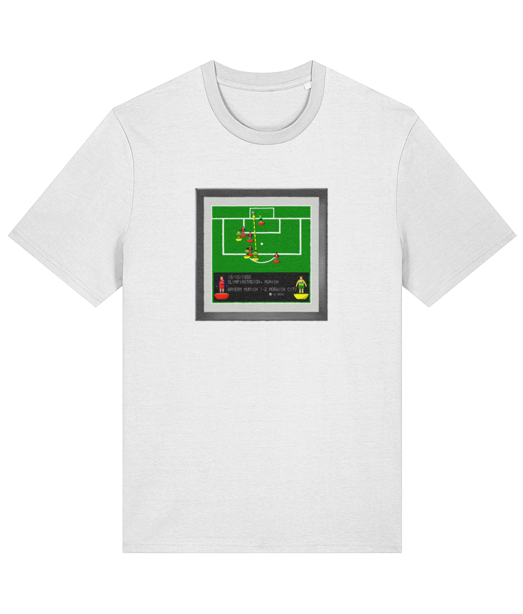 Football Iconic Moments 'Goss - Bayern Munich v NORWICH CITY 1993' Unisex T-Shirt