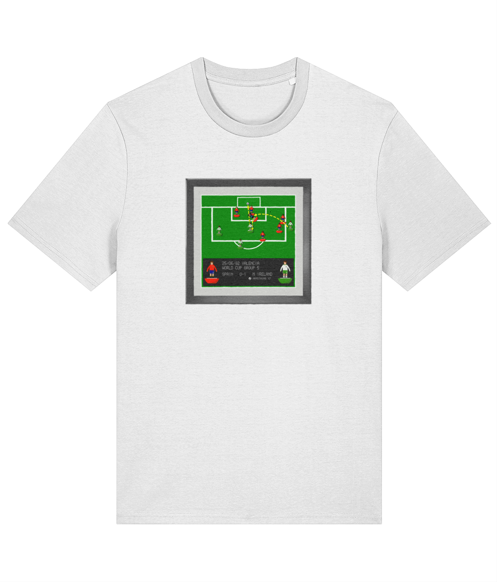 Football Iconic Moments 'Armstrong - NORTHERN IRELAND v Spain 1982' Unisex T-Shirt