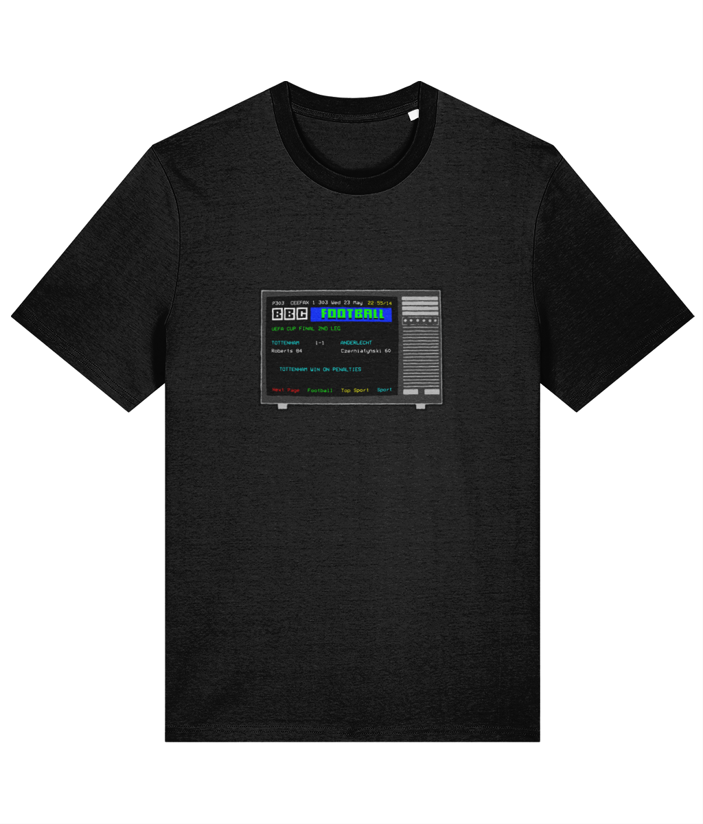 Football Teletext 'TOTTENHAM HOTSPUR v Anderlecht 1984' Unisex T-Shirt