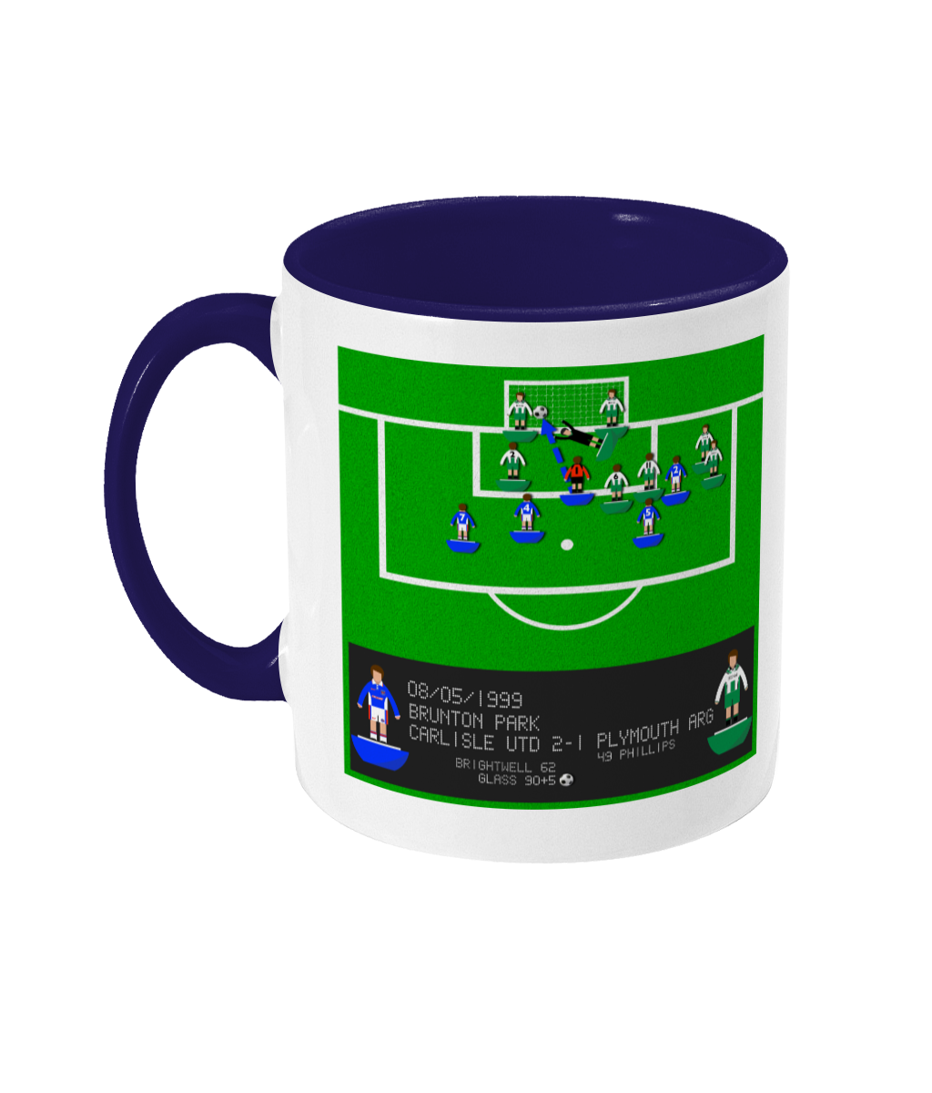 Football Iconic Moment 'Jimmy Glass CARLISLE v Plymouth Argyle 1999' Mug