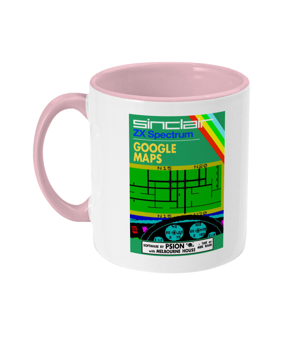Gaming Sinclair Modern 'PSION GOOGLE MAPS' Mug