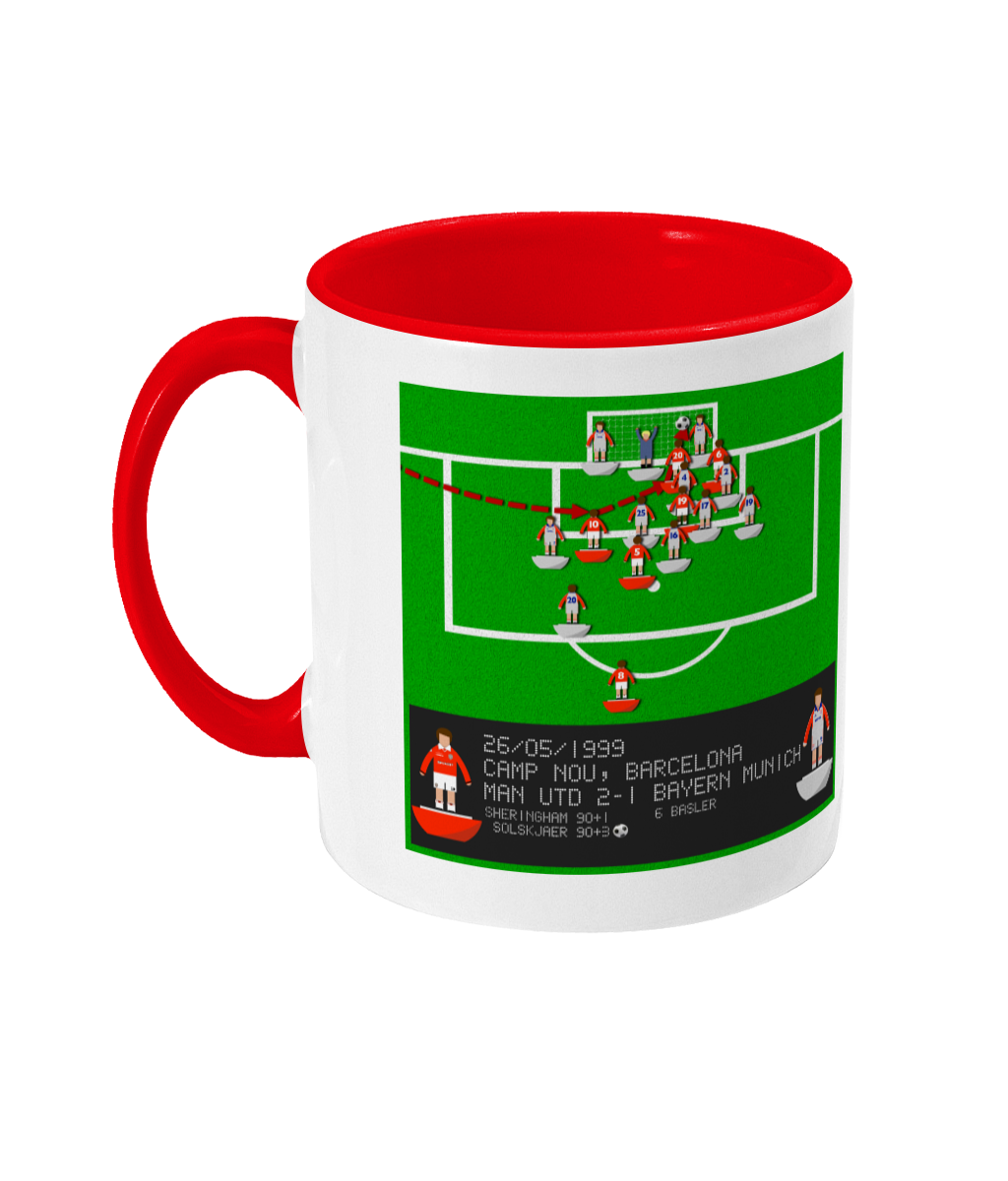 Football Iconic Moment 'Ole Gunnar Solskjaer Manchester U v Bayern Munich 1999' Mug