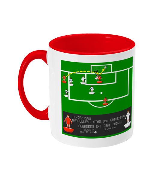 Football Iconic Moment 'John Hewitt ABERDEEN v Real Madrid 1983' Mug