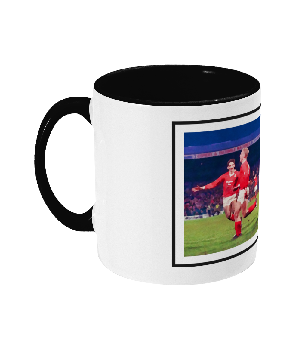 Football Iconic Moments 'Steve Watkin WREXHAM v Arsenal 1992 Watercolour Style' Mug