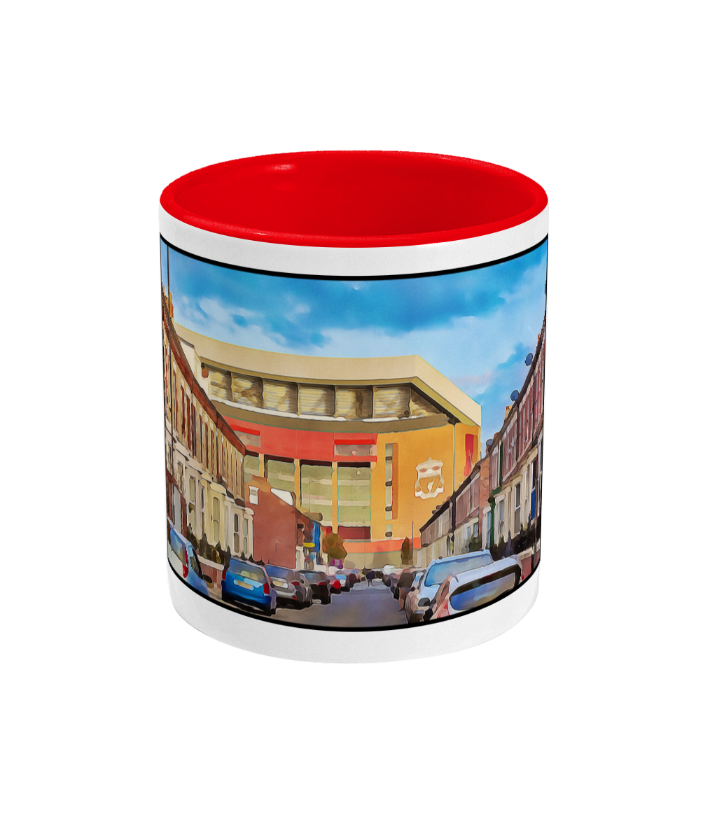 Football Grounds 'Liverpool Main Stand Watercolour Style' Mug