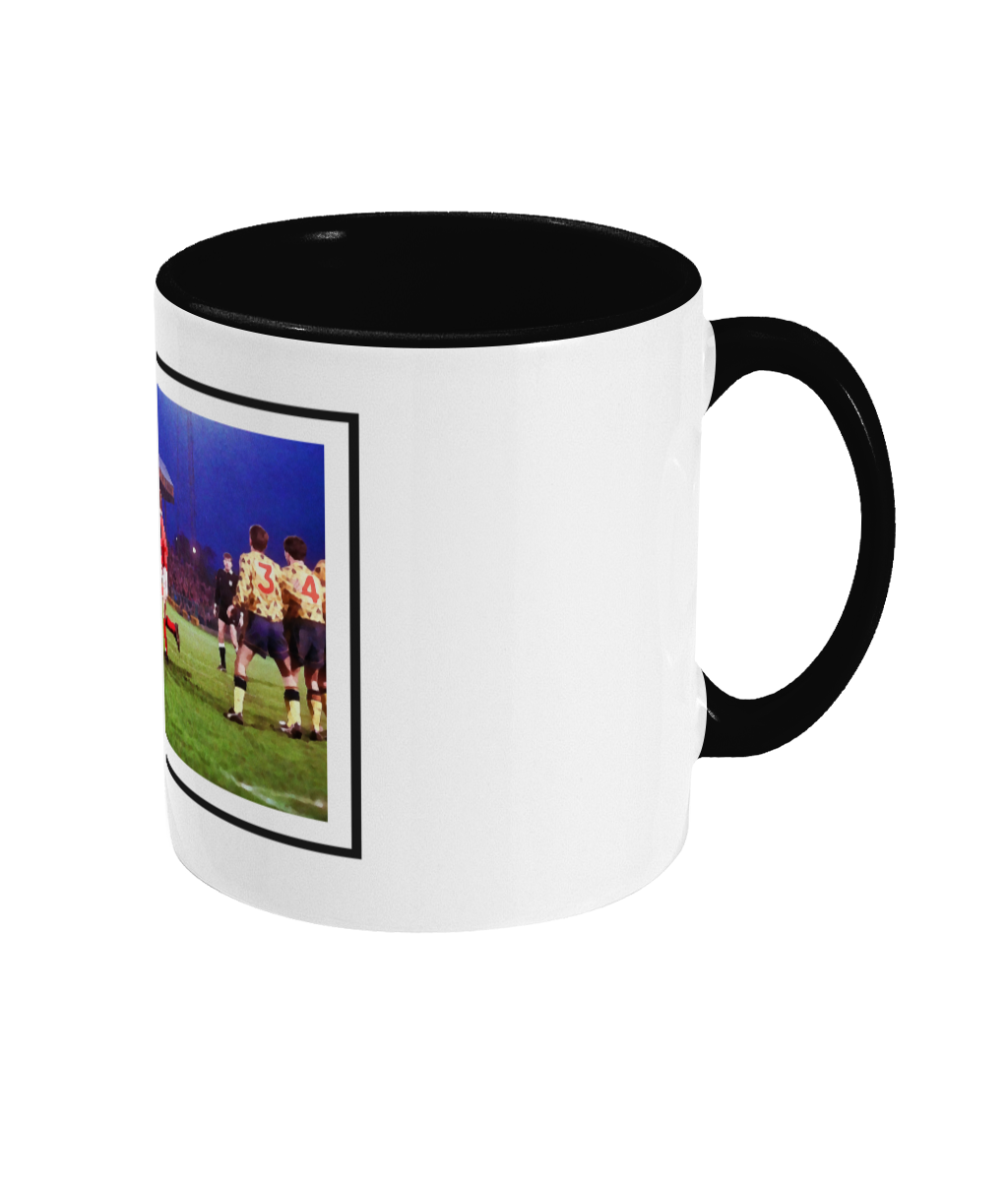 Football Iconic Moments 'Mickey Thomas WREXHAM v Arsenal 1992 Watercolour Style' Mug