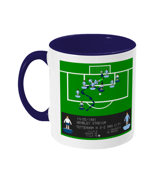 Football Iconic Moment 'Ricky Villa TOTTENHAM v Manchester C 1981' Mug