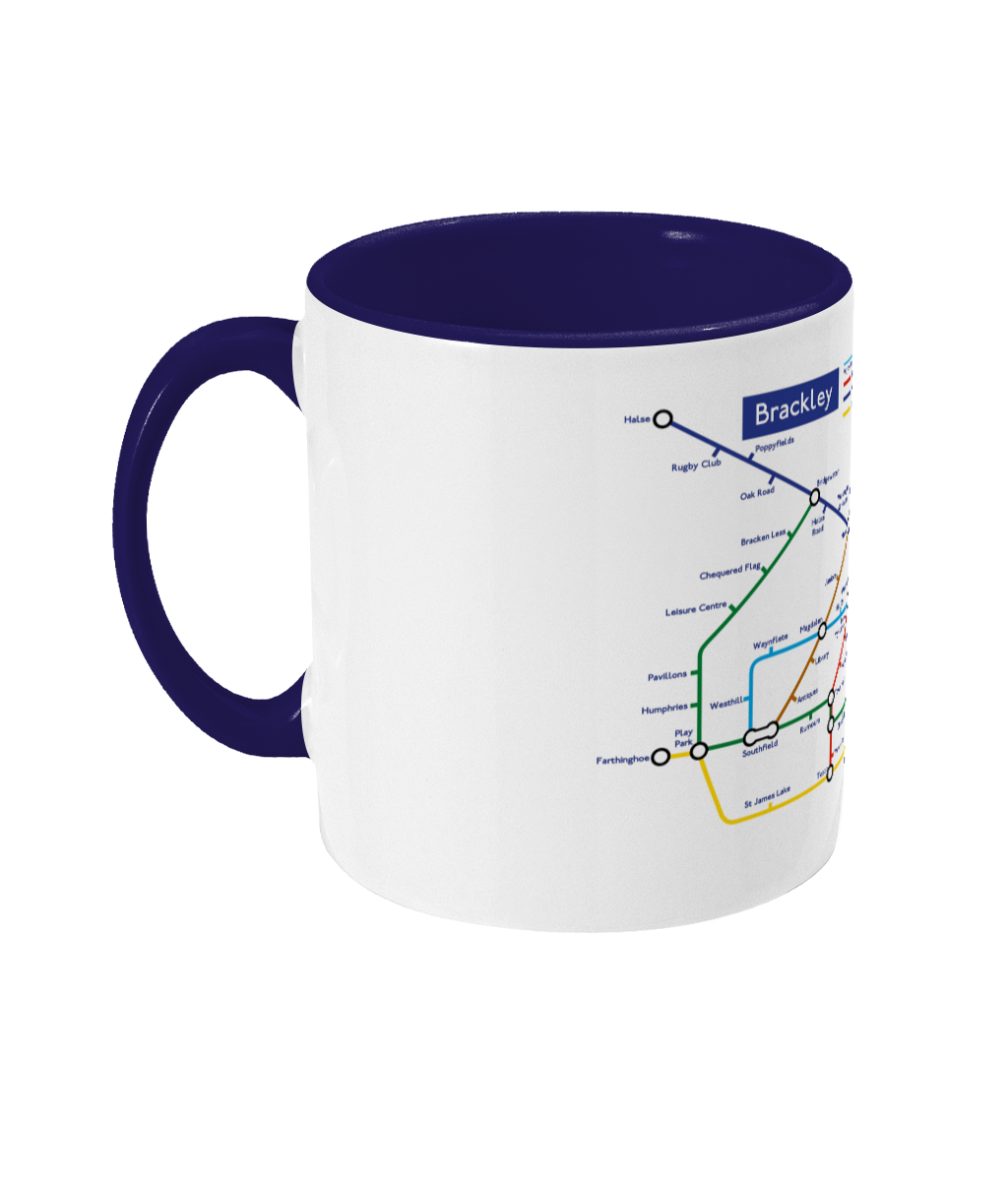 Maps and Signs Tube Map 'Brackley' Mug