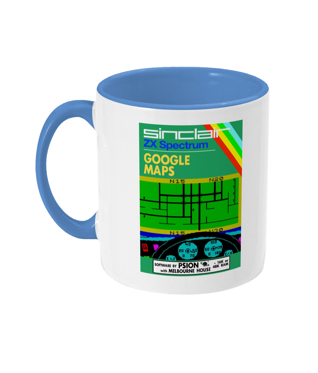 Gaming Sinclair Modern 'PSION GOOGLE MAPS' Mug