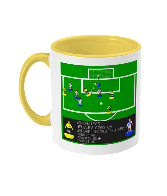 Football Iconic Moment 'Ray Houghton Oxford U v QPR 1986' Mug