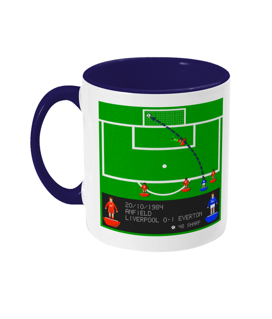 Football Iconic Moment 'Graeme Sharp Liverpool v Everton 1984' Mug