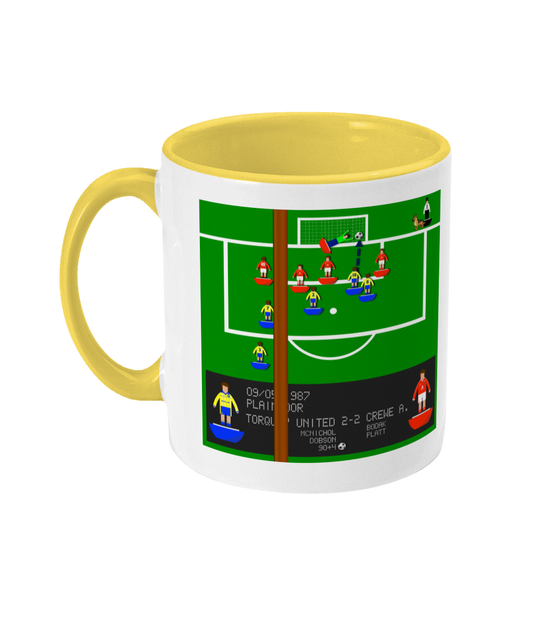 Football Iconic Moment 'Paul Dobson TORQUAY v Crewe 1988' Mug